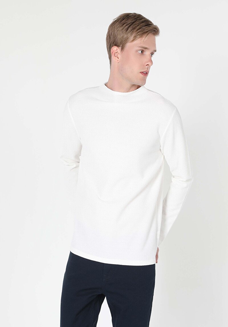 Зображення Футболка З Довгим Рукавом Чоловіча Біла  Cl1060115