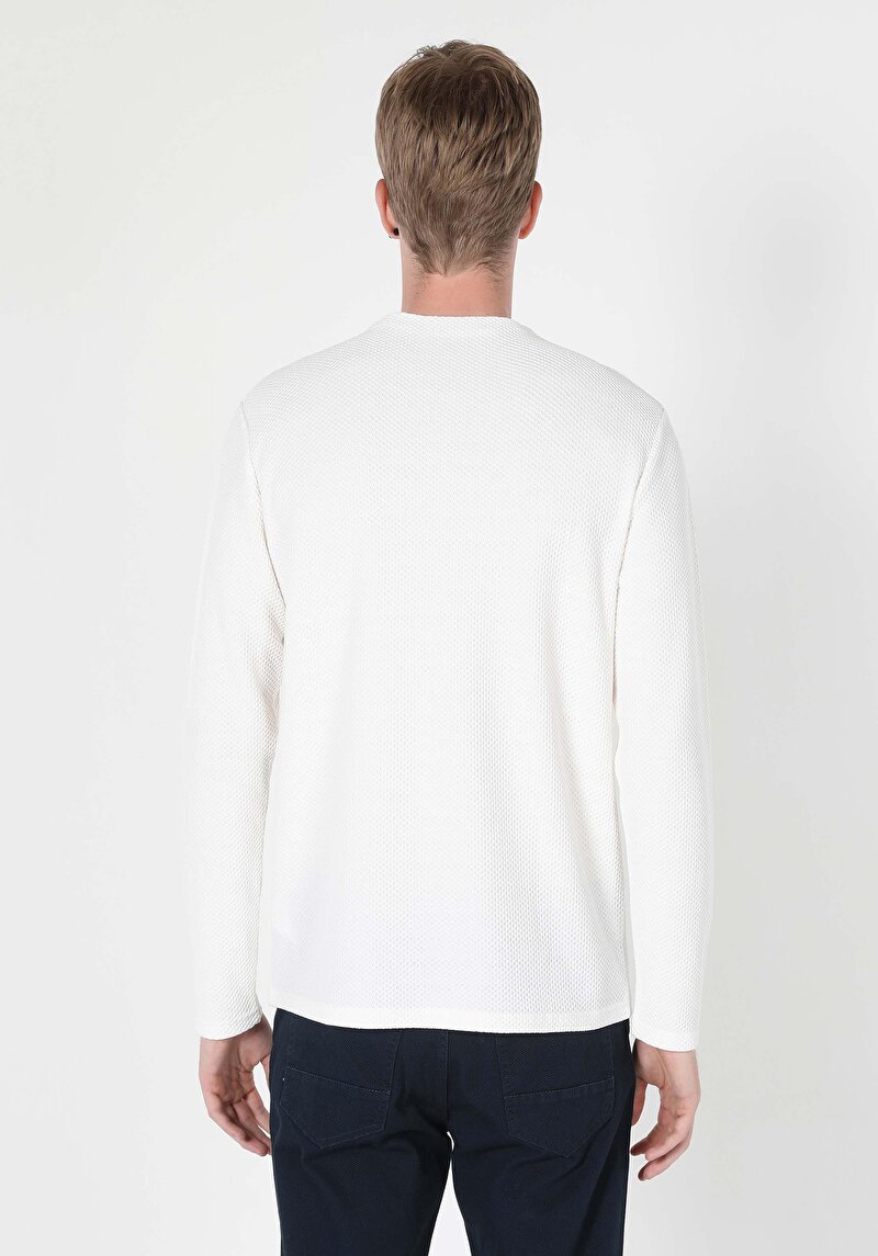 Показати інформацію про Футболка З Довгим Рукавом Чоловіча Біла  Cl1060115