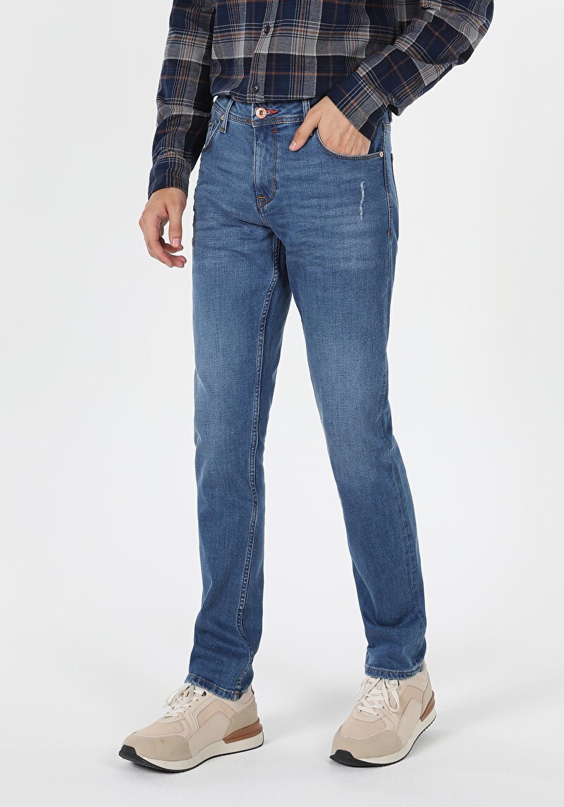 Показати інформацію про 044 Karl Джинси Чоловічі Блакитні Прямого Крою Cl1060095