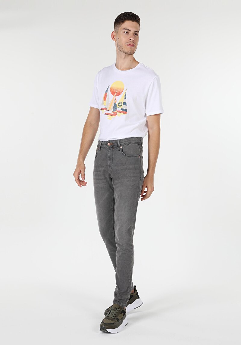 Зображення 041 Danny Джинси Чоловічі Сірі Вузького Крою Cl1060112