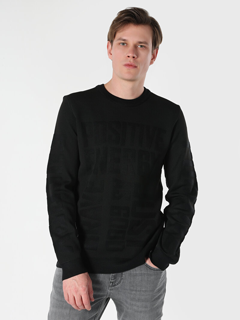Показати інформацію про Светр Чоловічий Чорний  Cl1062328