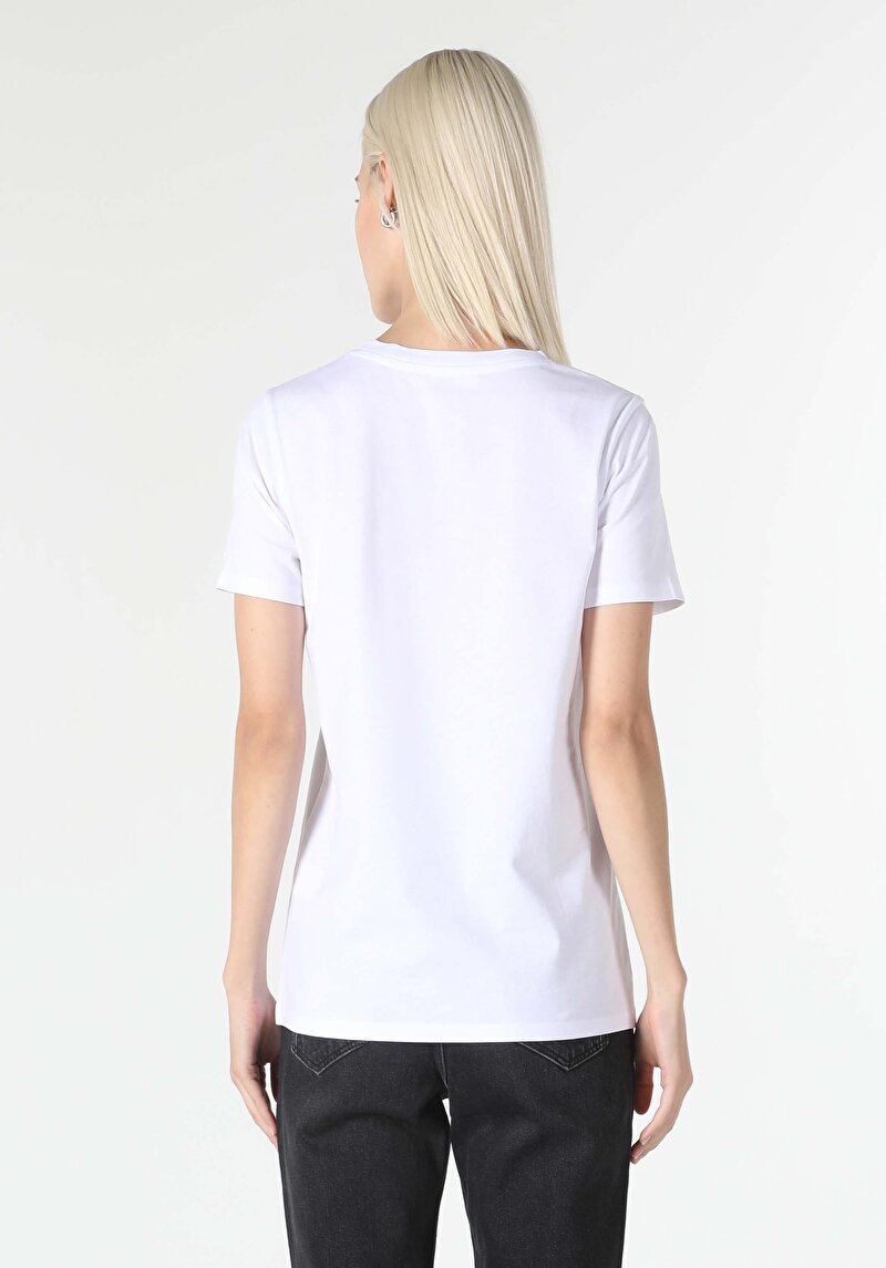 Показати інформацію про Футболка З Коротким Рукавом Жіноча Біла  Cl1057342