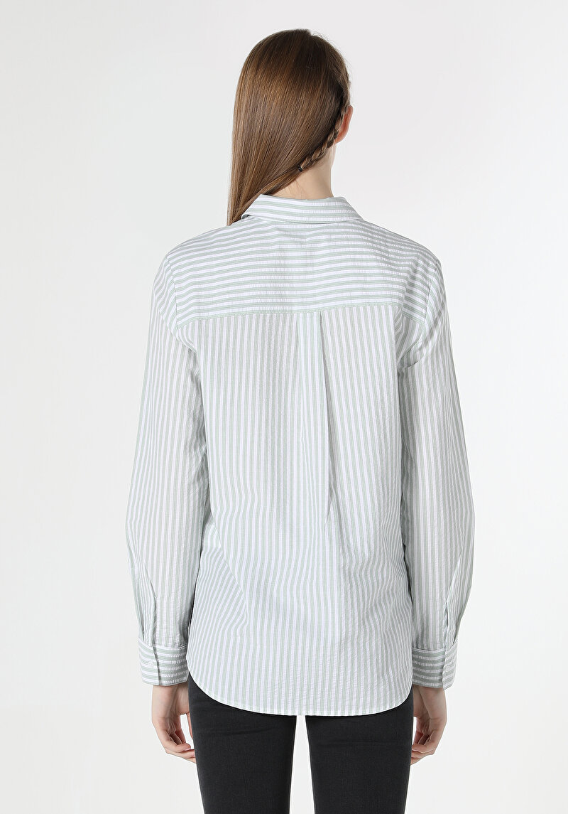 Показати інформацію про Сорочка З Довгим Рукавом Жіноча Зелена  Cl1061874