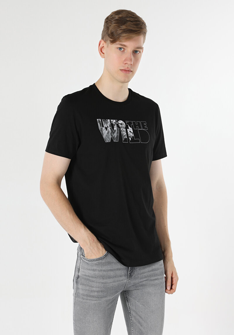 Зображення Футболка З Коротким Рукавом Чоловіча Чорна  Cl1062807