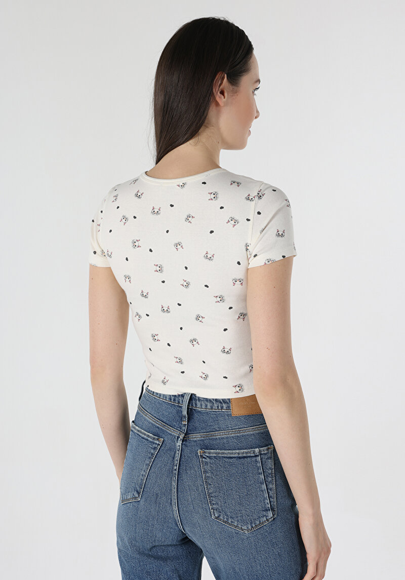 Показати інформацію про Футболка З Коротким Рукавом Жіноча Біла  Cl1063222