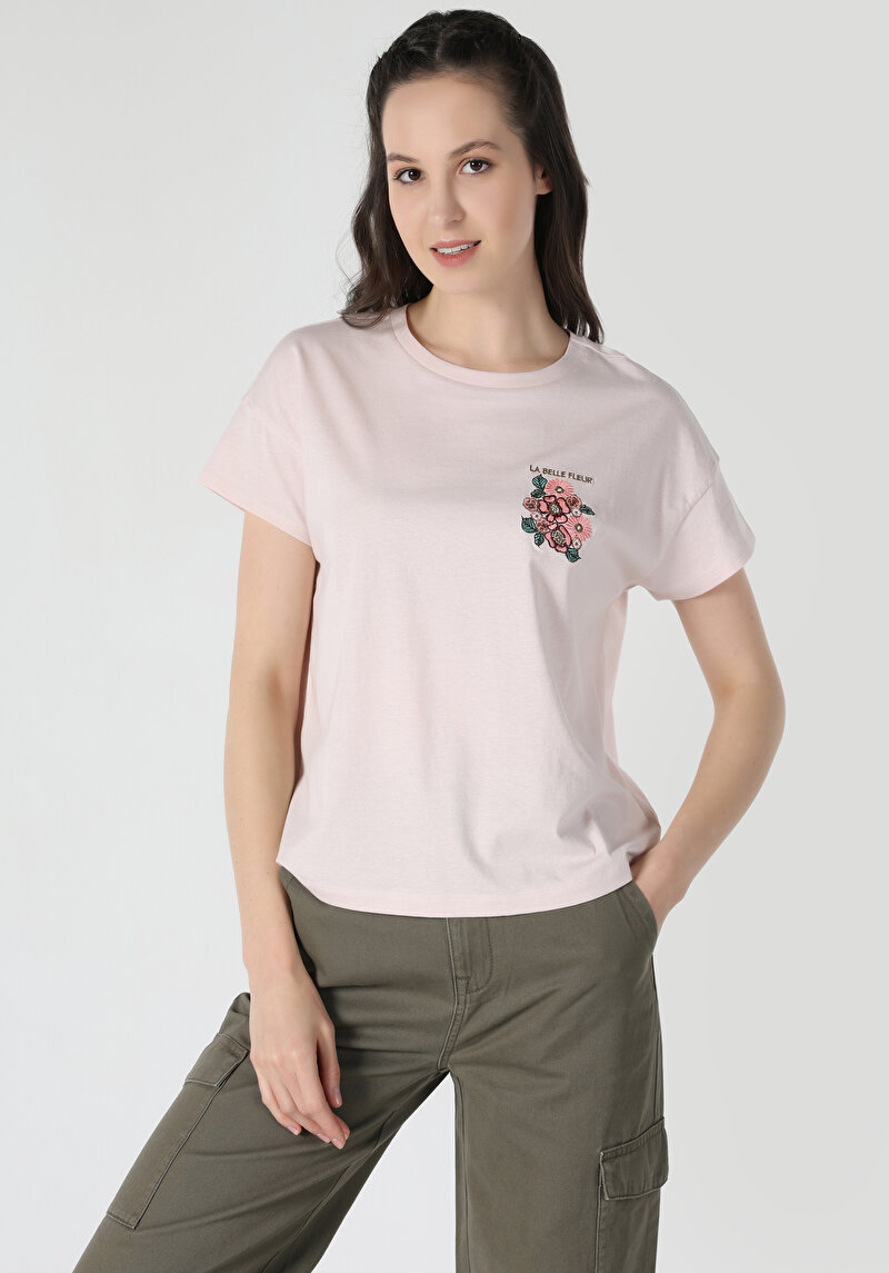 Показати інформацію про Футболка З Коротким Рукавом Жіноча Рожева  Cl1063229