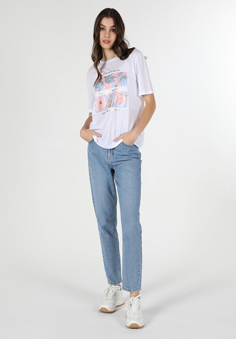 Показати інформацію про Футболка З Коротким Рукавом Жіноча Біла  Cl1063246