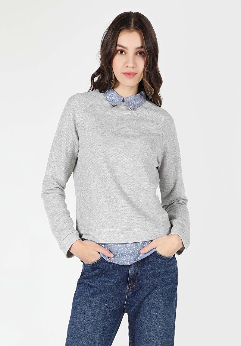 Зображення Футболка З Довгим Рукавом Жіноча Сіра  Cl1062249