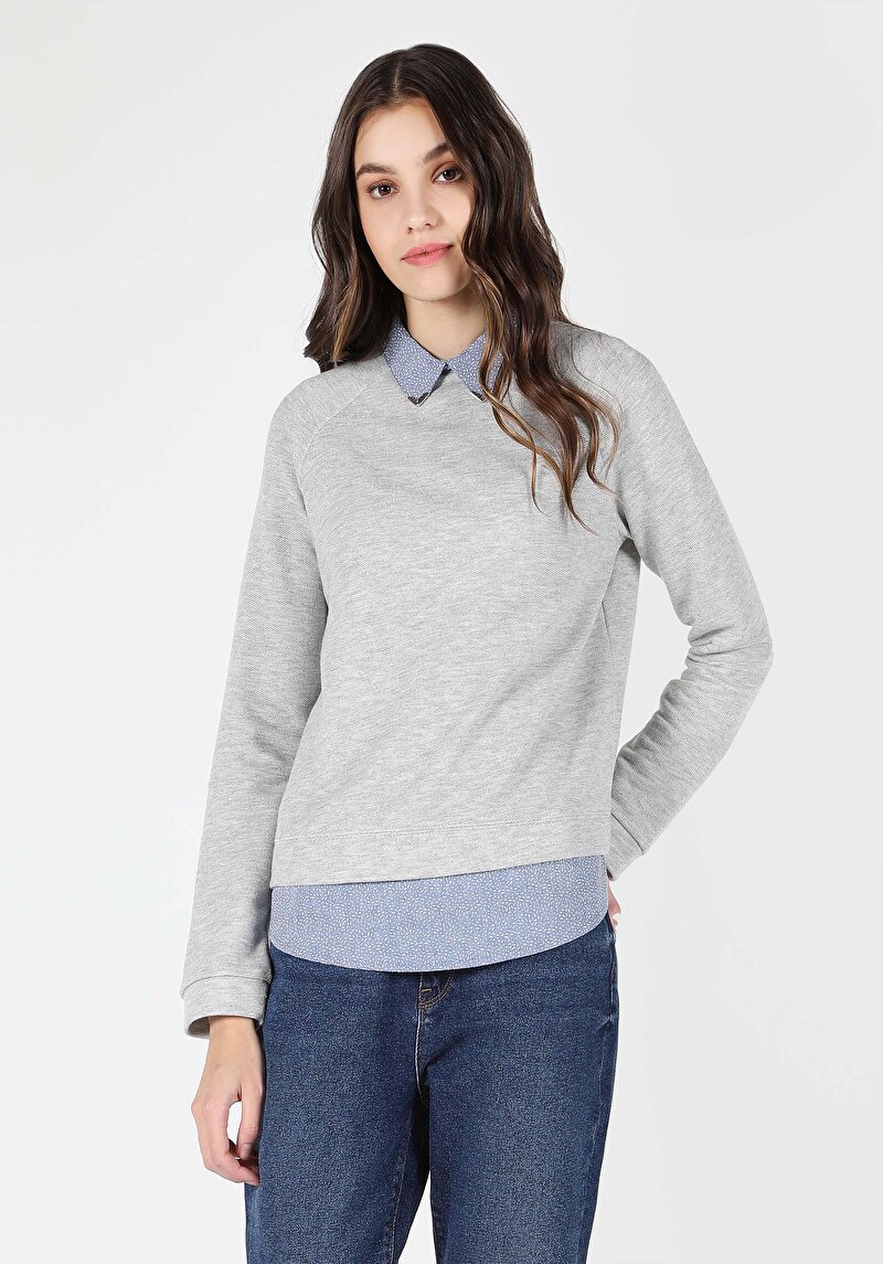 Показати інформацію про Футболка З Довгим Рукавом Жіноча Сіра  Cl1062249