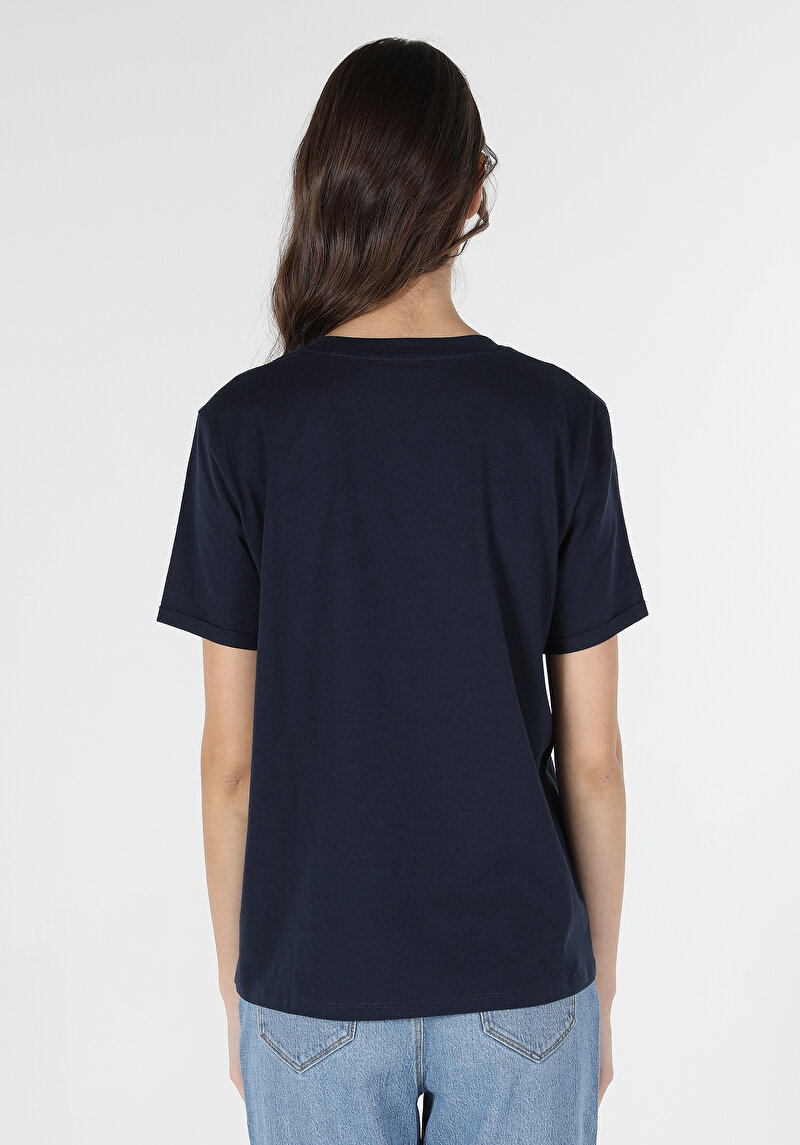 Показати інформацію про Футболка З Коротким Рукавом Жіноча Синя  Cl1063349