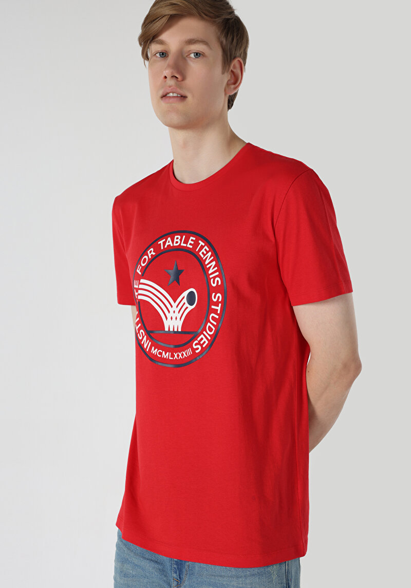 Зображення Футболка З Коротким Рукавом Чоловіча Червона  Cl1063357