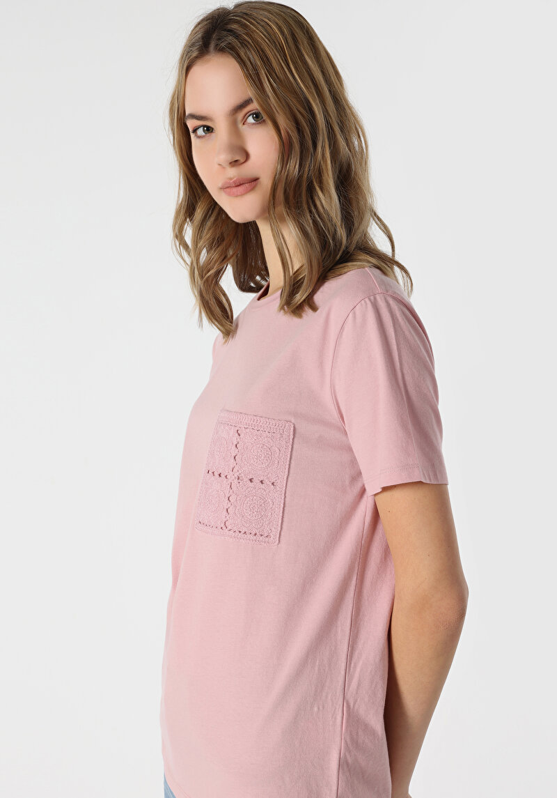 Зображення Футболка З Коротким Рукавом Жіноча Рожева  Cl1063377