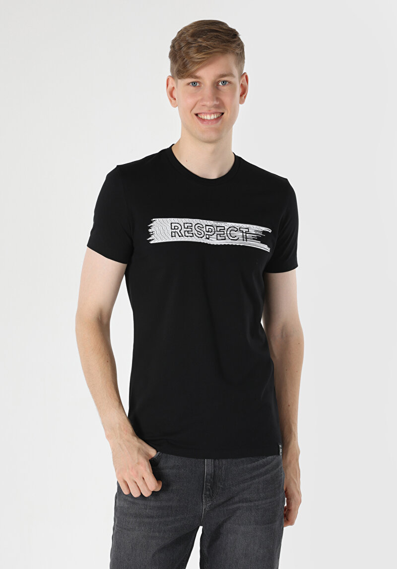 Зображення Футболка З Коротким Рукавом Чоловіча Чорна  Cl1063396