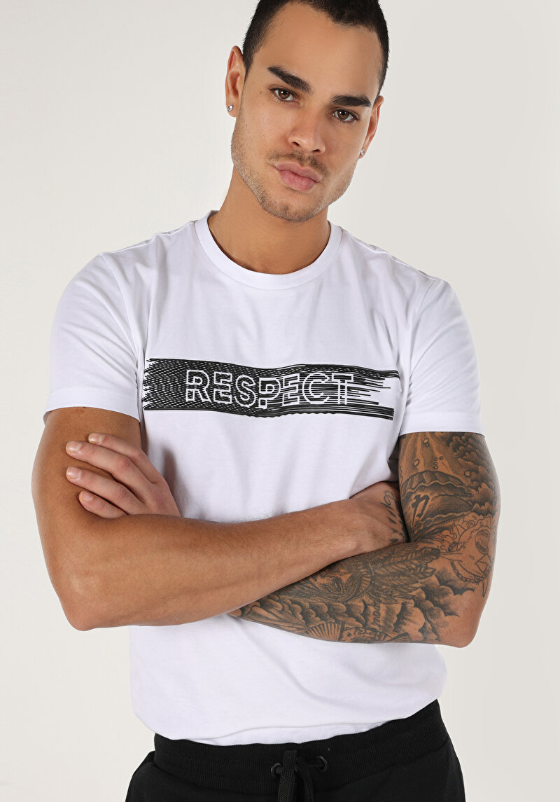 Зображення Футболка З Коротким Рукавом Чоловіча Біла  Cl1063396