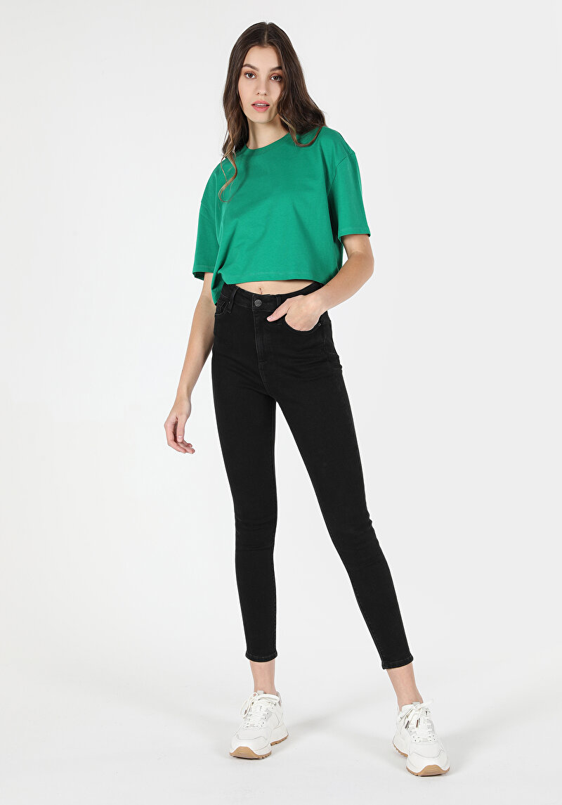 Зображення Футболка З Коротким Рукавом Жіноча Зелена  Cl1063420