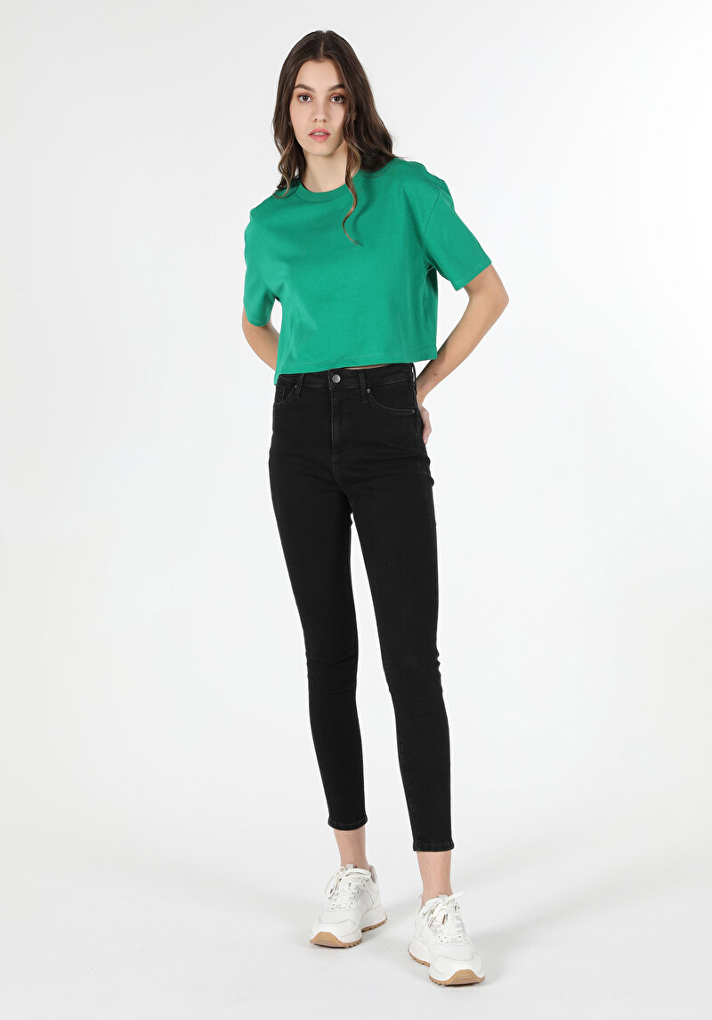 Зображення Футболка З Коротким Рукавом Жіноча Зелена Cl1063420