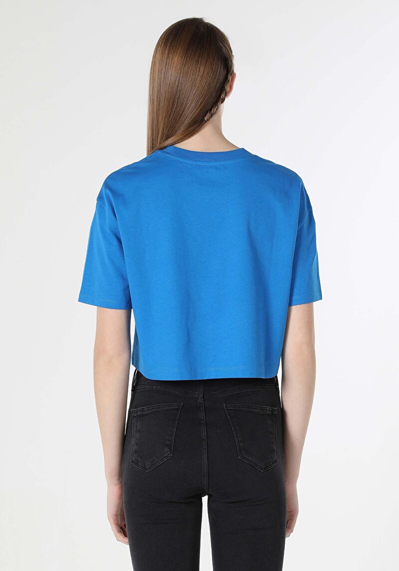 Зображення Футболка З Коротким Рукавом Жіноча Блакитна Cl1063420