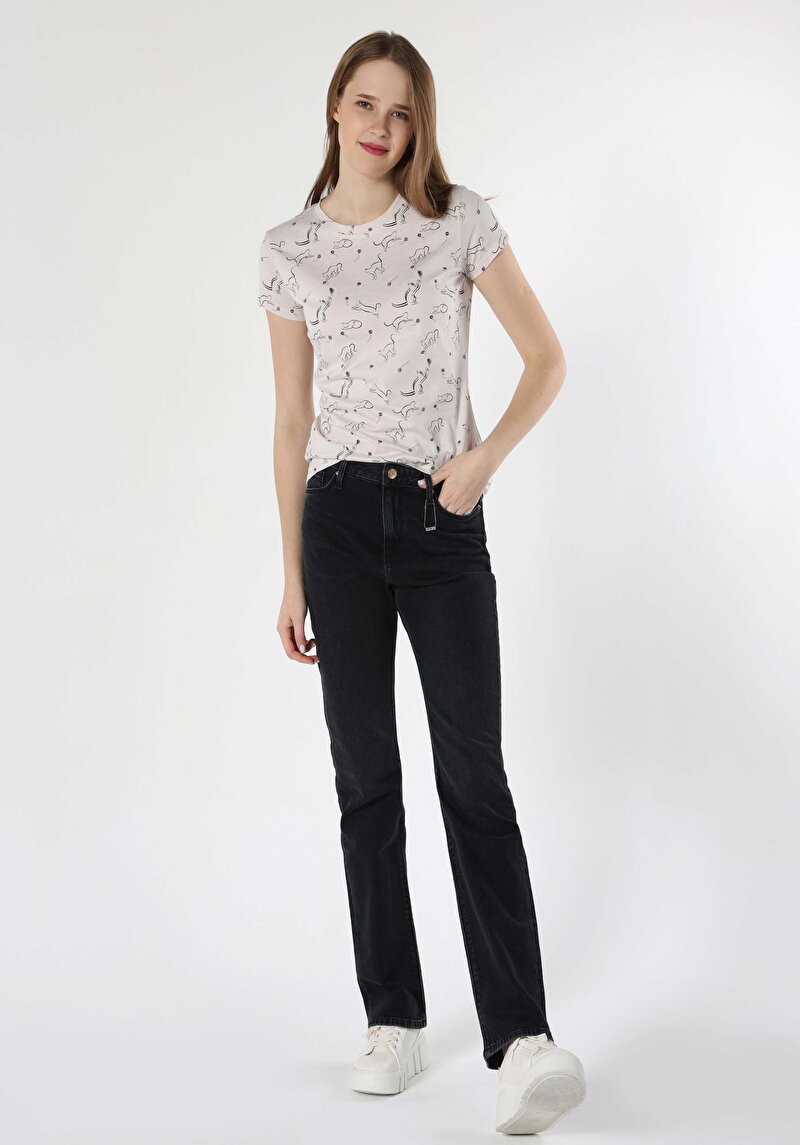 Показати інформацію про Футболка З Коротким Рукавом Жіноча Бежева  Cl1063445