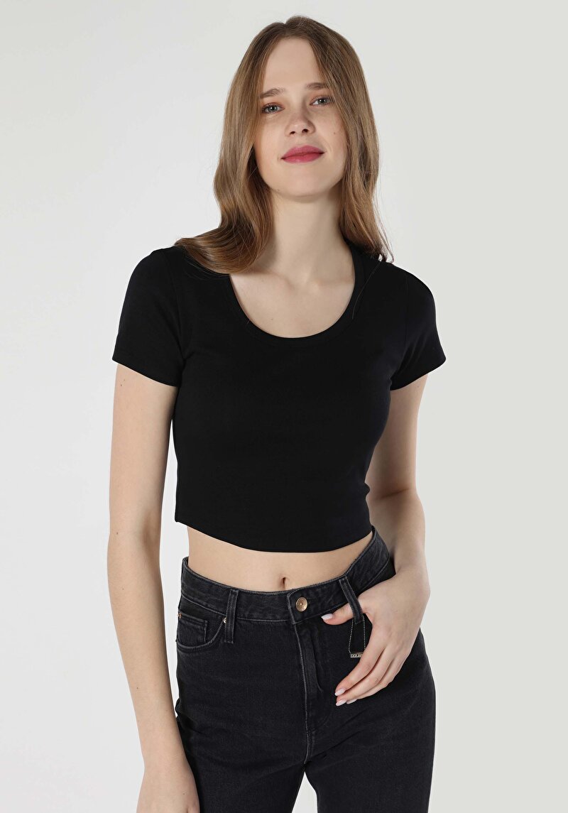 Зображення Футболка З Коротким Рукавом Жіноча Чорна  Cl1063461