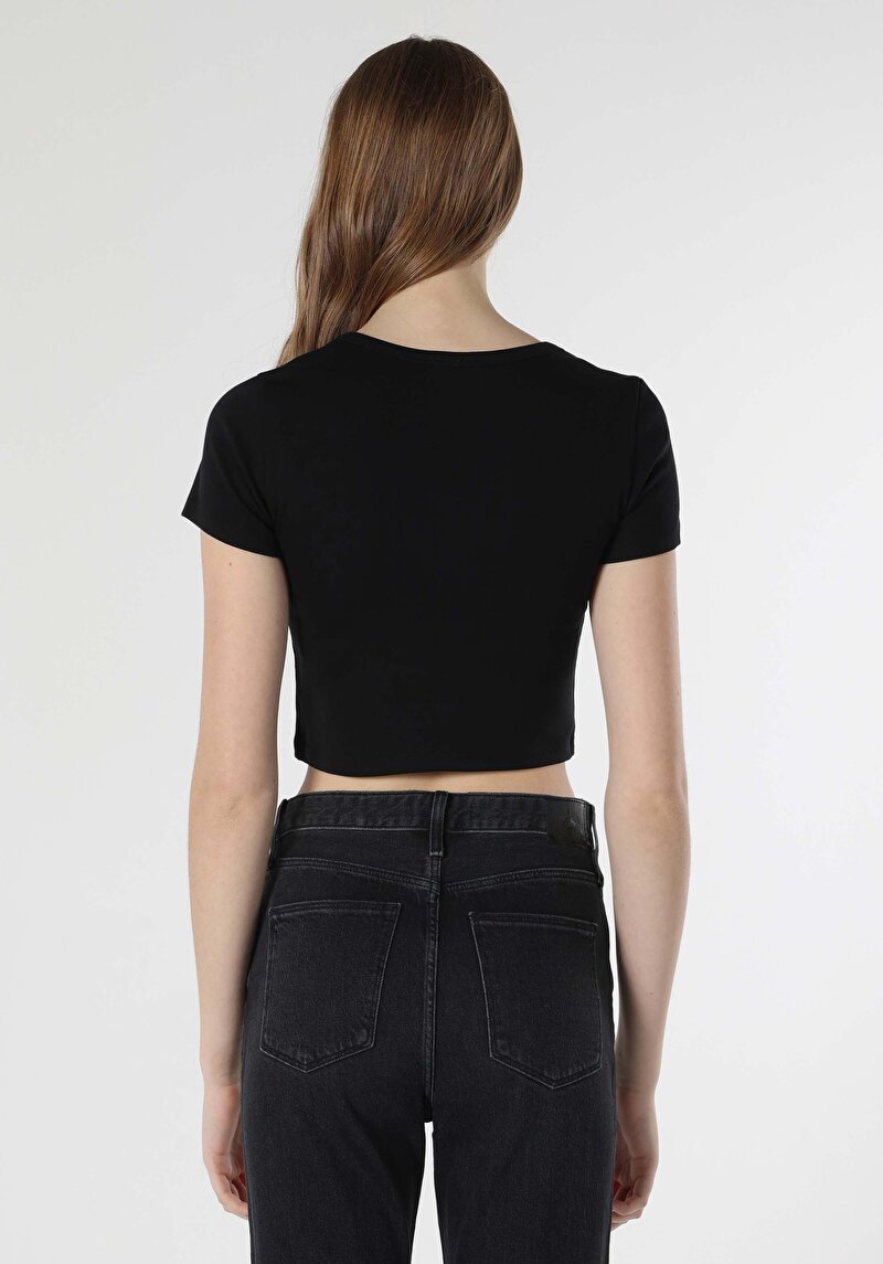 Зображення Футболка З Коротким Рукавом Жіноча Чорна Cl1063461