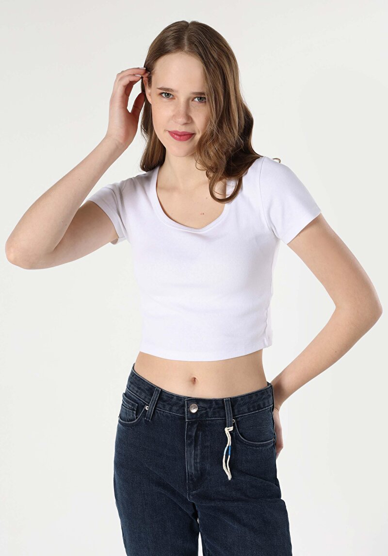Зображення Футболка З Коротким Рукавом Жіноча Біла  Cl1063461