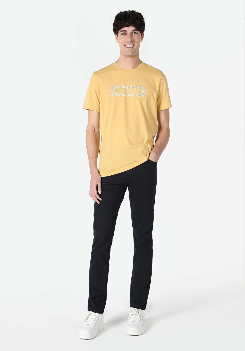 Зображення Футболка З Коротким Рукавом Чоловіча Жовта  Cl1062495