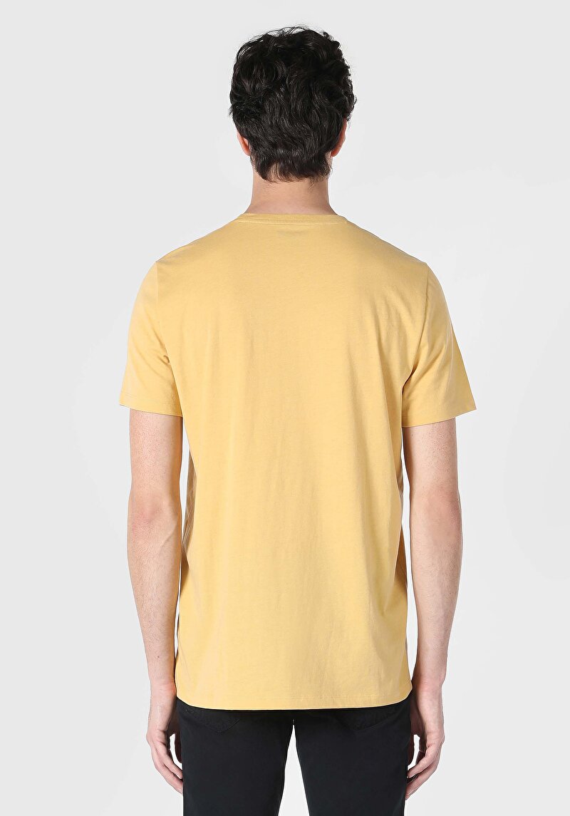 Показати інформацію про Футболка З Коротким Рукавом Чоловіча Жовта  Cl1062495