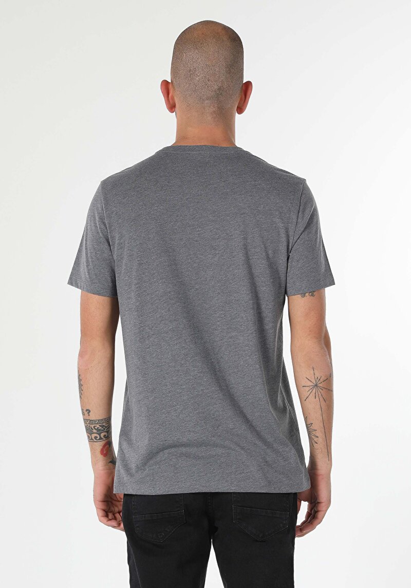 Показати інформацію про Футболка З Коротким Рукавом Чоловіча Сіра  Cl1062498