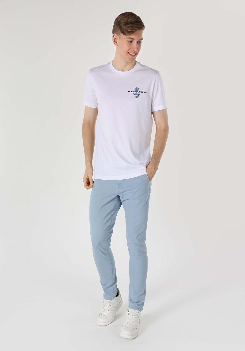 Показати інформацію про Футболка З Коротким Рукавом Чоловіча Біла  Cl1062657