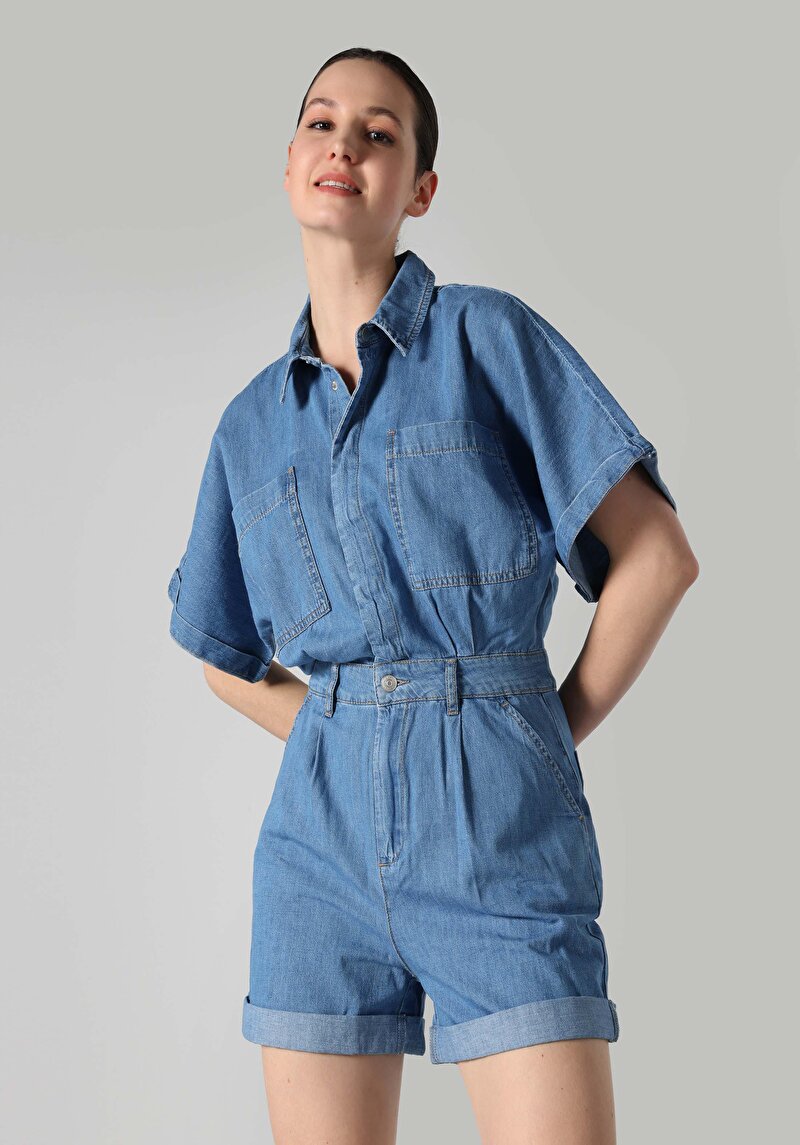 Показати інформацію про Комбінезон Жіночий Блакитний  Cl1063520