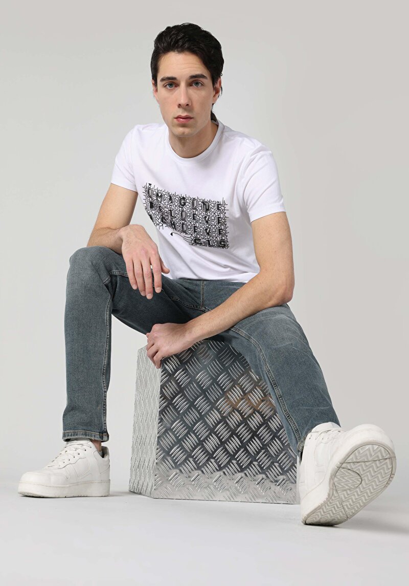 Зображення Футболка З Коротким Рукавом Чоловіча Біла  Cl1062483