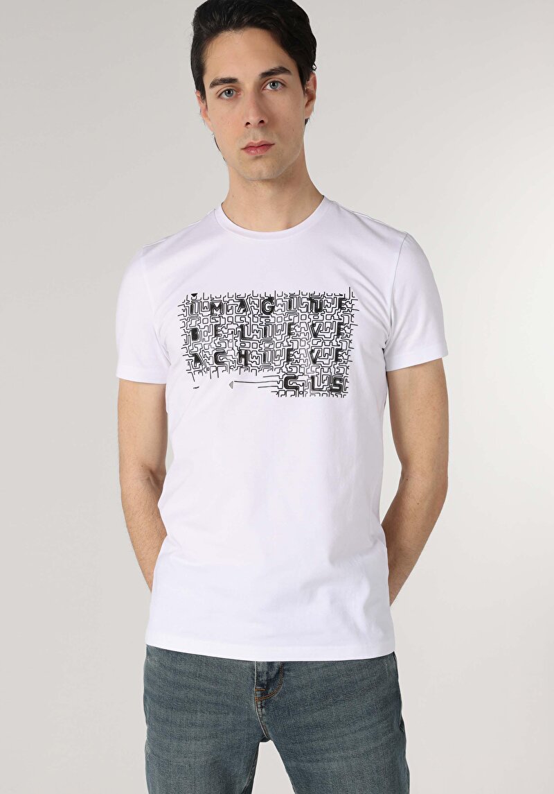 Зображення Футболка З Коротким Рукавом Чоловіча Біла Cl1062483