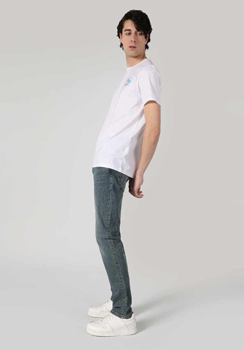 Показати інформацію про Футболка З Коротким Рукавом Чоловіча Біла  Cl1062662