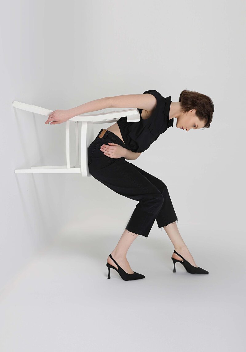 Зображення Сорочка З Коротким Рукавом Жіноча Чорна  Cl1063852