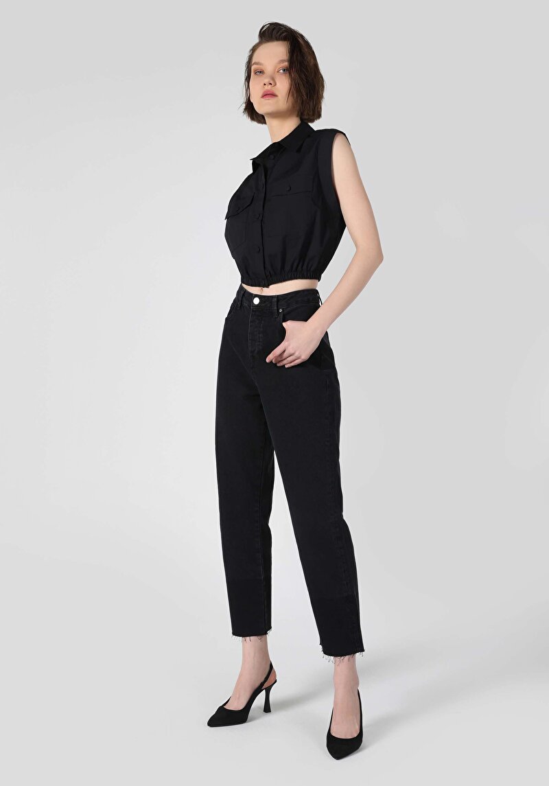 Зображення Сорочка З Коротким Рукавом Жіноча Чорна Cl1063852