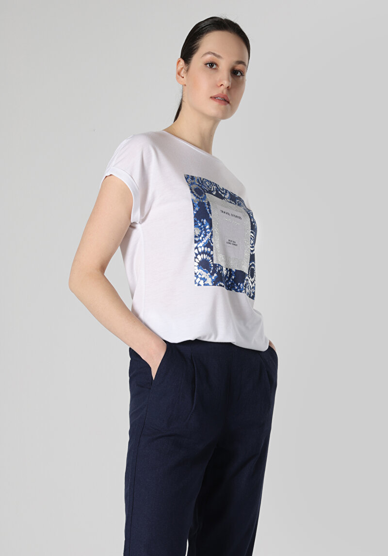 Зображення Футболка З Коротким Рукавом Жіноча Біла  Cl1061942