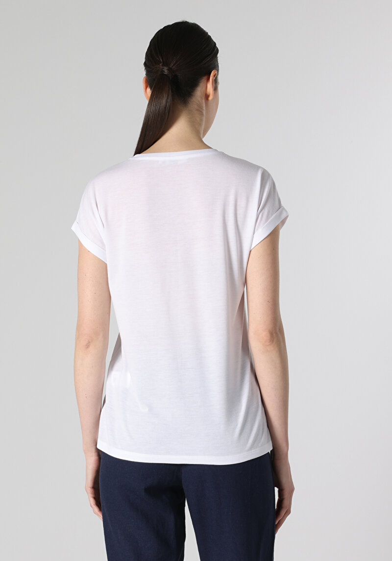 Показати інформацію про Футболка З Коротким Рукавом Жіноча Біла  Cl1061942