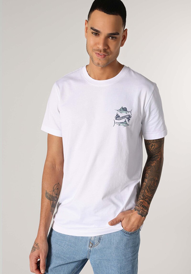 Зображення Футболка З Коротким Рукавом Чоловіча Біла  Cl1062752