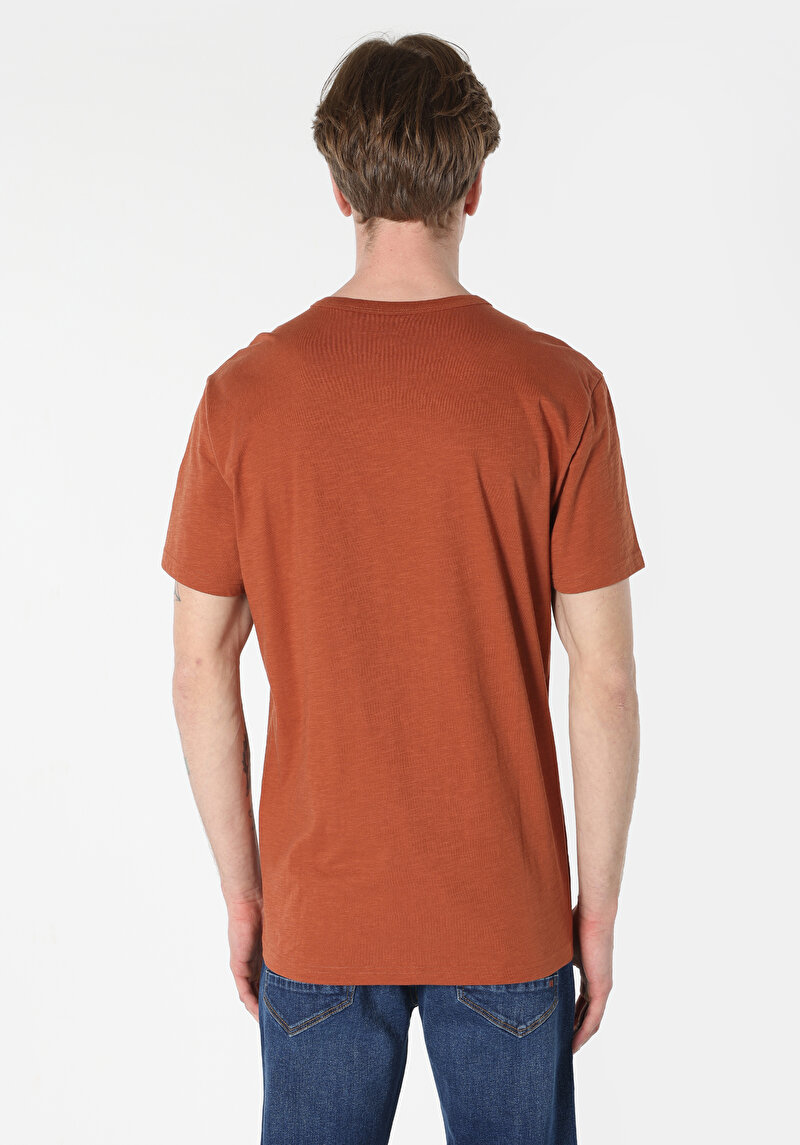 Зображення Футболка З Коротким Рукавом Чоловіча Помаранчева Cl1062941