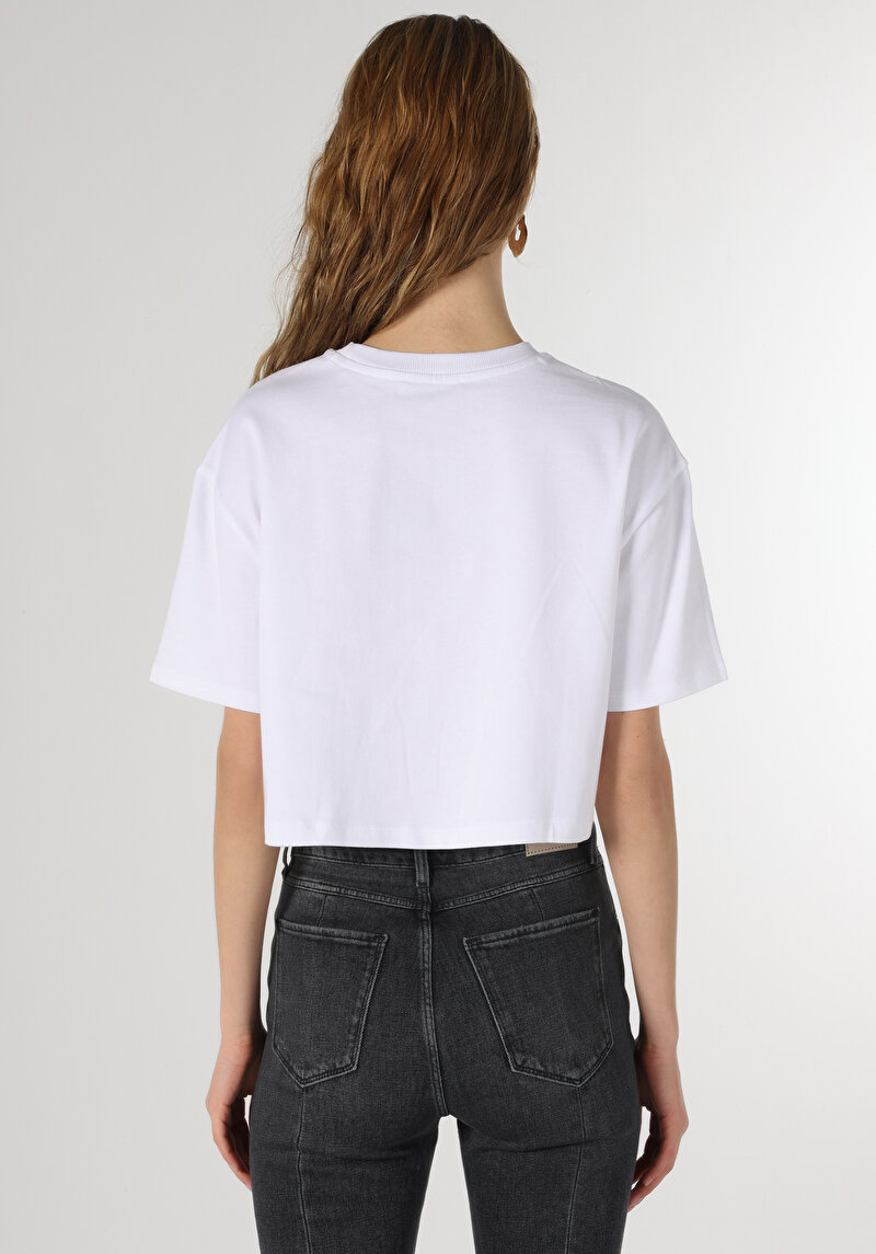 Показати інформацію про Футболка З Коротким Рукавом Жіноча Біла  Cl1063420