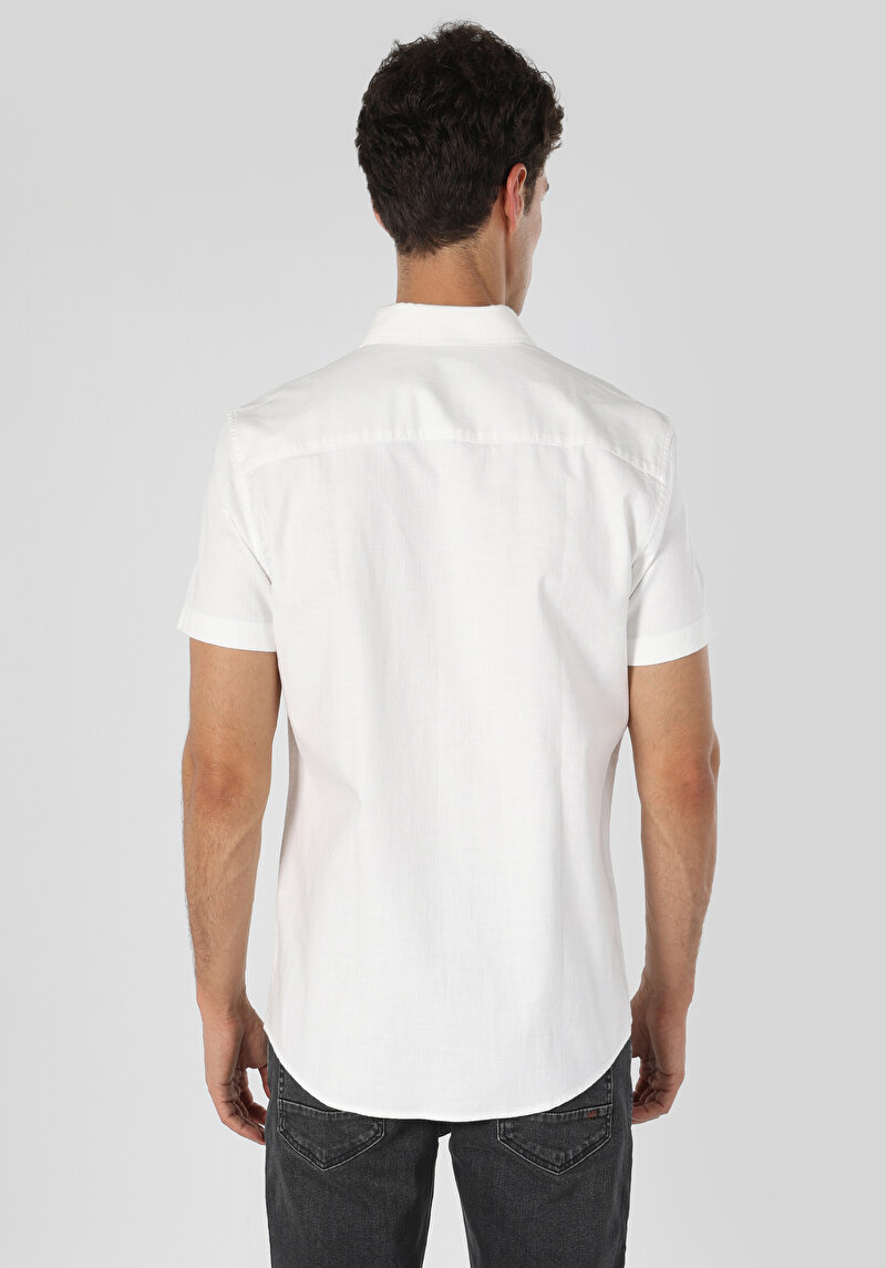 Показати інформацію про Сорочка З Коротким Рукавом Чоловіча Біла  Cl1063181