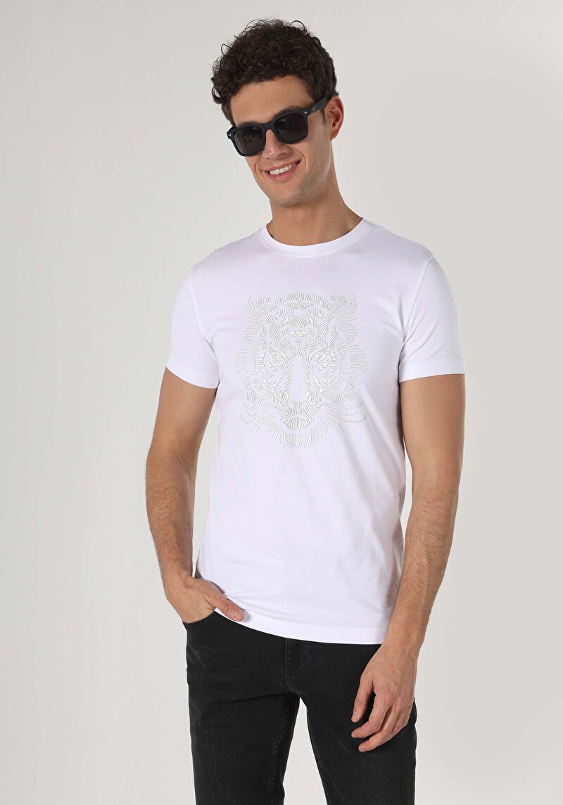 Зображення Футболка З Коротким Рукавом Чоловіча Біла  Cl1063694