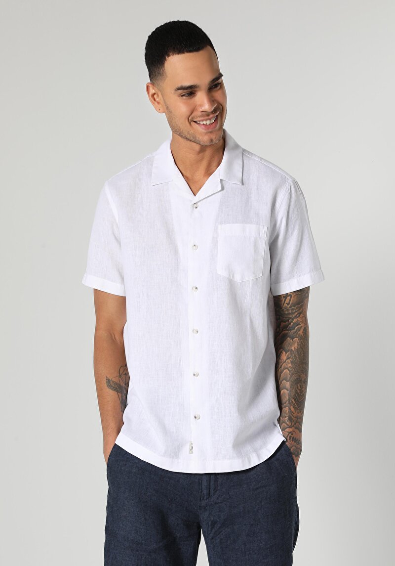 Зображення Сорочка З Коротким Рукавом Чоловіча Біла  Cl1063689