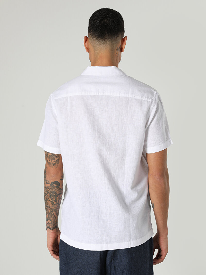 Показати інформацію про Сорочка З Коротким Рукавом Чоловіча Біла  Cl1063689