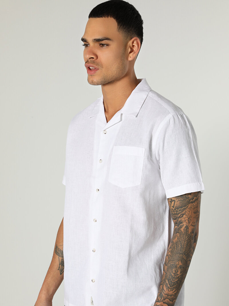 Зображення Сорочка З Коротким Рукавом Чоловіча Біла Cl1063689