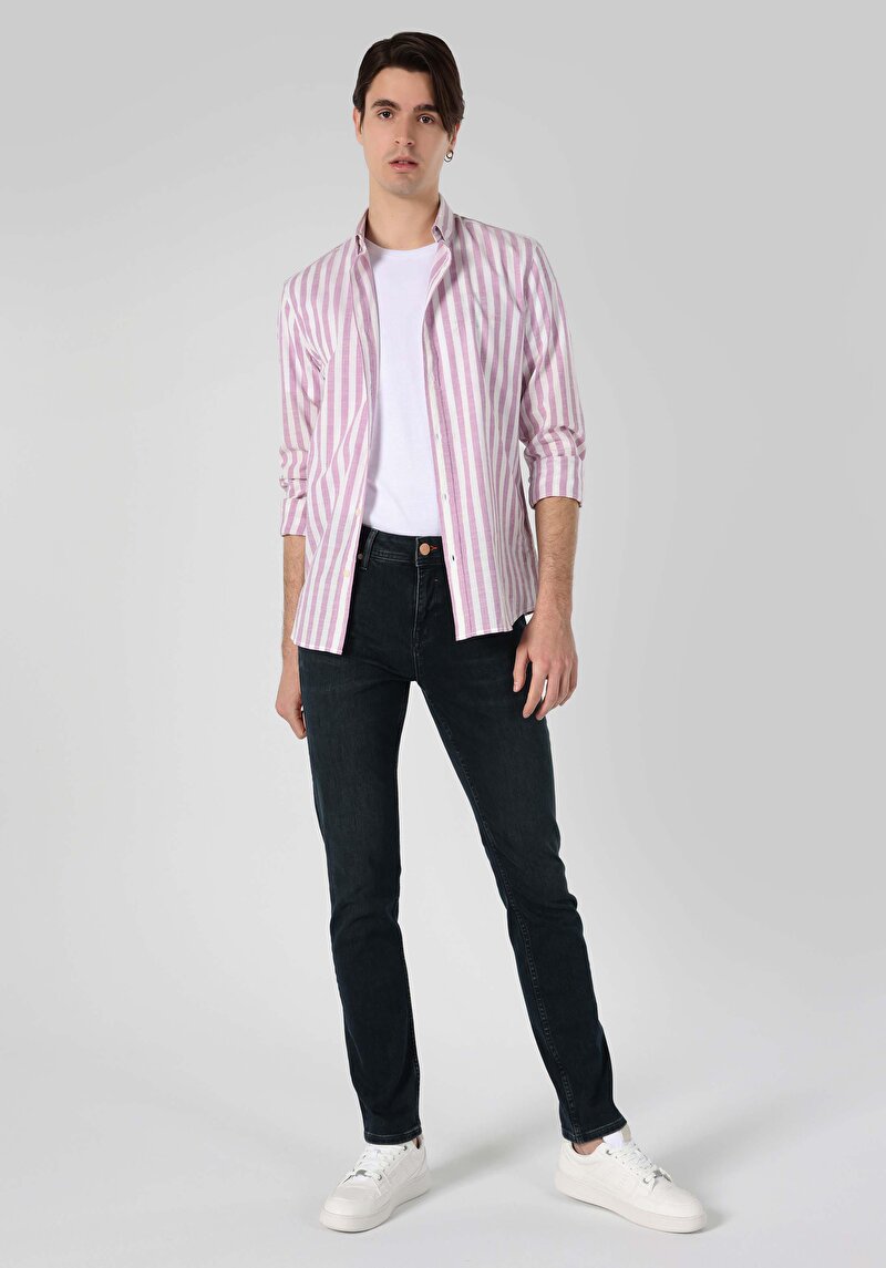 Показати інформацію про Сорочка З Довгим Рукавом Чоловіча Фіолетова  Cl1063654