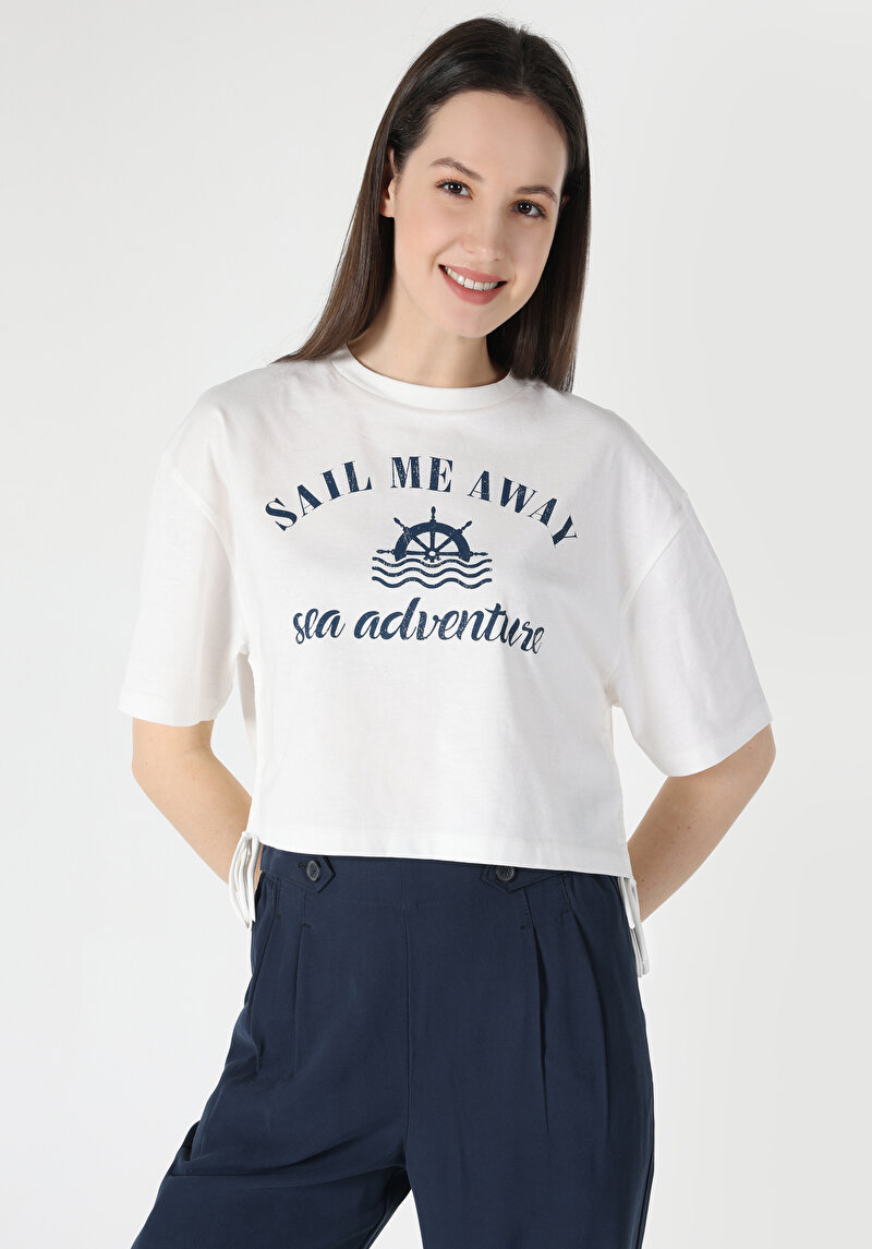 Зображення Футболка З Коротким Рукавом Жіноча Біла  Cl1057834