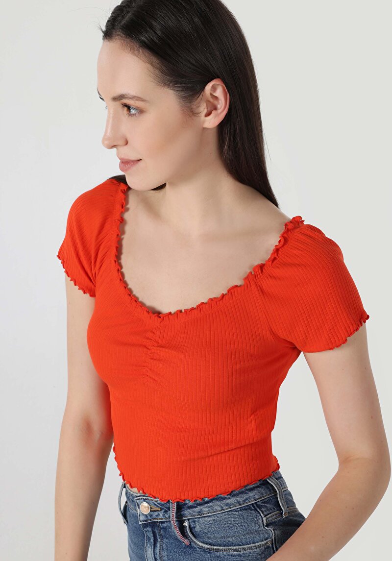 Зображення Футболка З Коротким Рукавом Жіноча Червона  Cl1062519