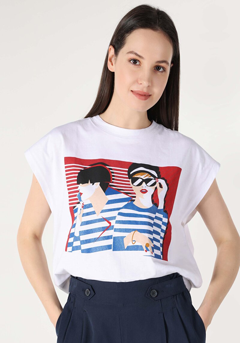 Зображення Футболка З Коротким Рукавом Жіноча Біла  Cl1062540