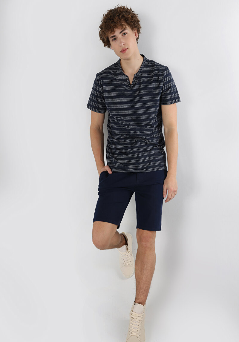 Зображення Футболка З Коротким Рукавом Чоловіча Синя  Cl1062865